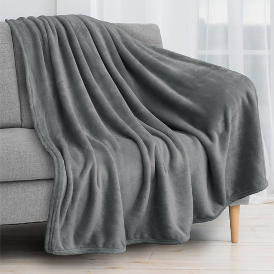 Fleece Blanket Throw | Super Soft, Plush, Luxury Flannel Throw | Lightweight Microfiber Blanket for Sofa Couch Bed